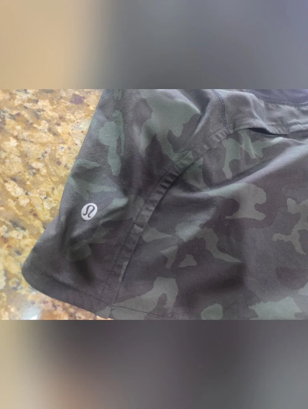 lululemon athletica Black Camo Athletic Shorts